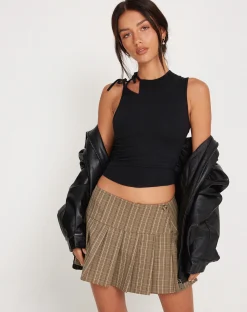 Motel Rocks Basic Tops-Iliana Top in Black