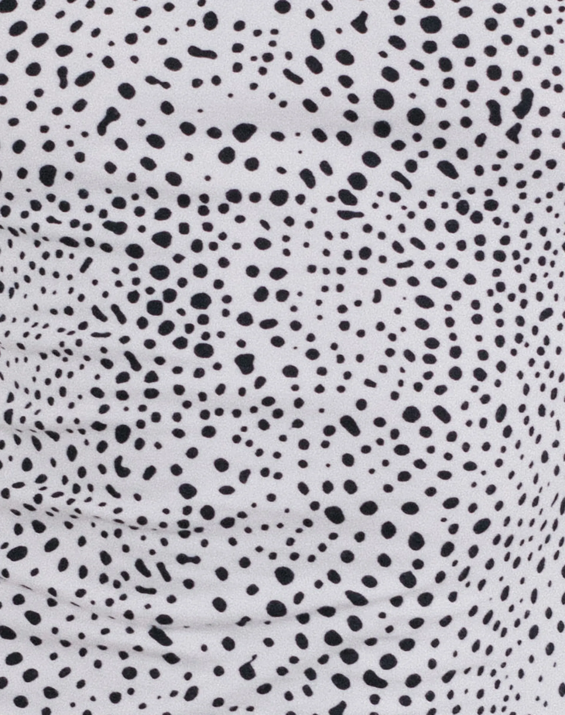 Motel Rocks Vest Tops | Printed Tops-Ilisna Top in Black and White Mini Dalmatian Print with Black Binding BlackandWhiteMiniDalmatianPrintwithBlackBinding