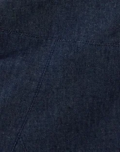 Motel Rocks Denim Skirts-Imbrella Denim Midi Skirt in Dark Indigo