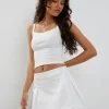 Motel Rocks Pleated Skirts-Inica Pleated Mini Skirt in Off White