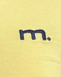 Motel Rocks Tees-Isda Top in Lemonade with Navy Binding and M Emb LemonadewithNavyBindingandMEmb