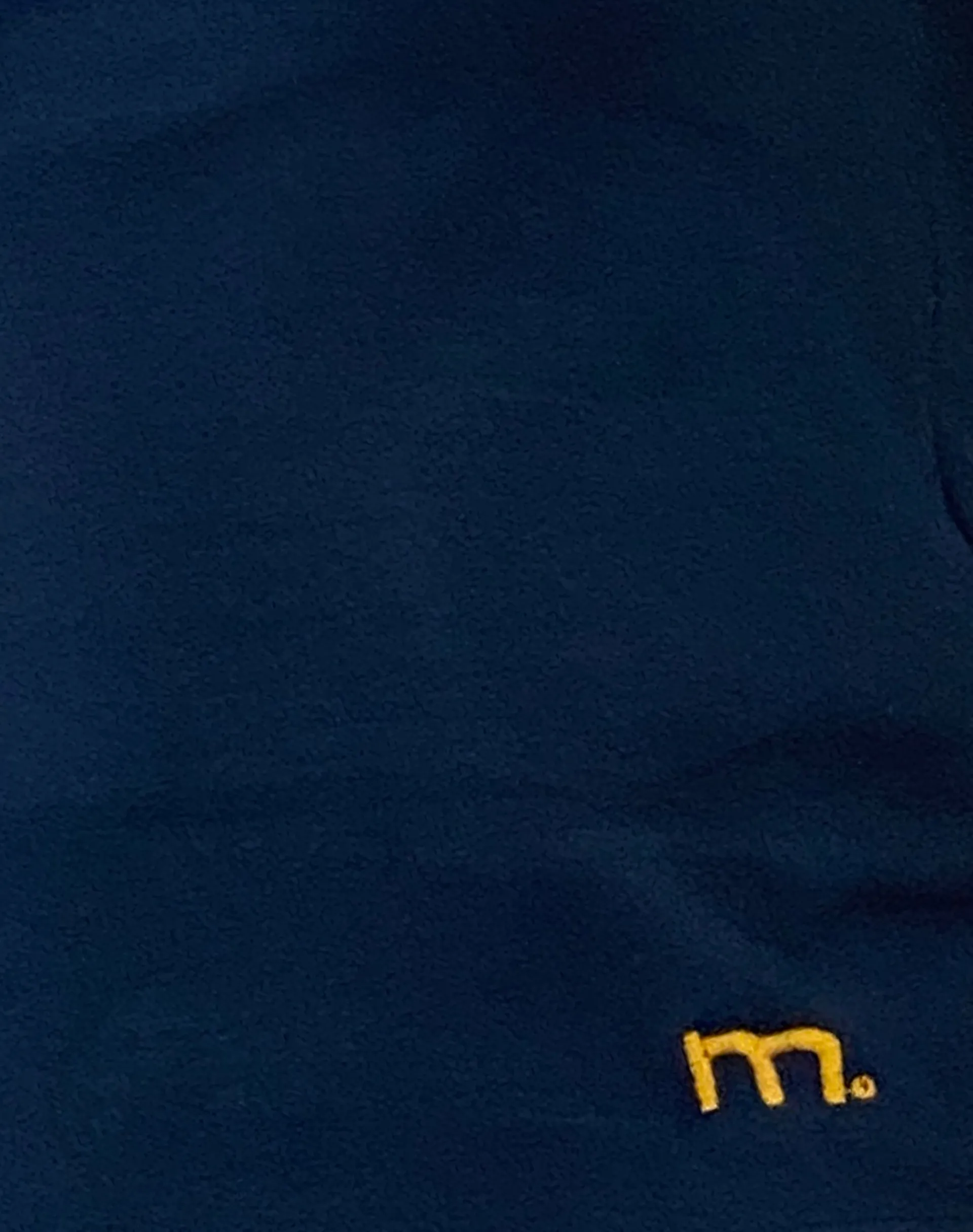 Motel Rocks Tees-Izolde Baby Tee in Navy with Mustard Binding and M Embroidery NavywithMustardBindingandMEmbroidery