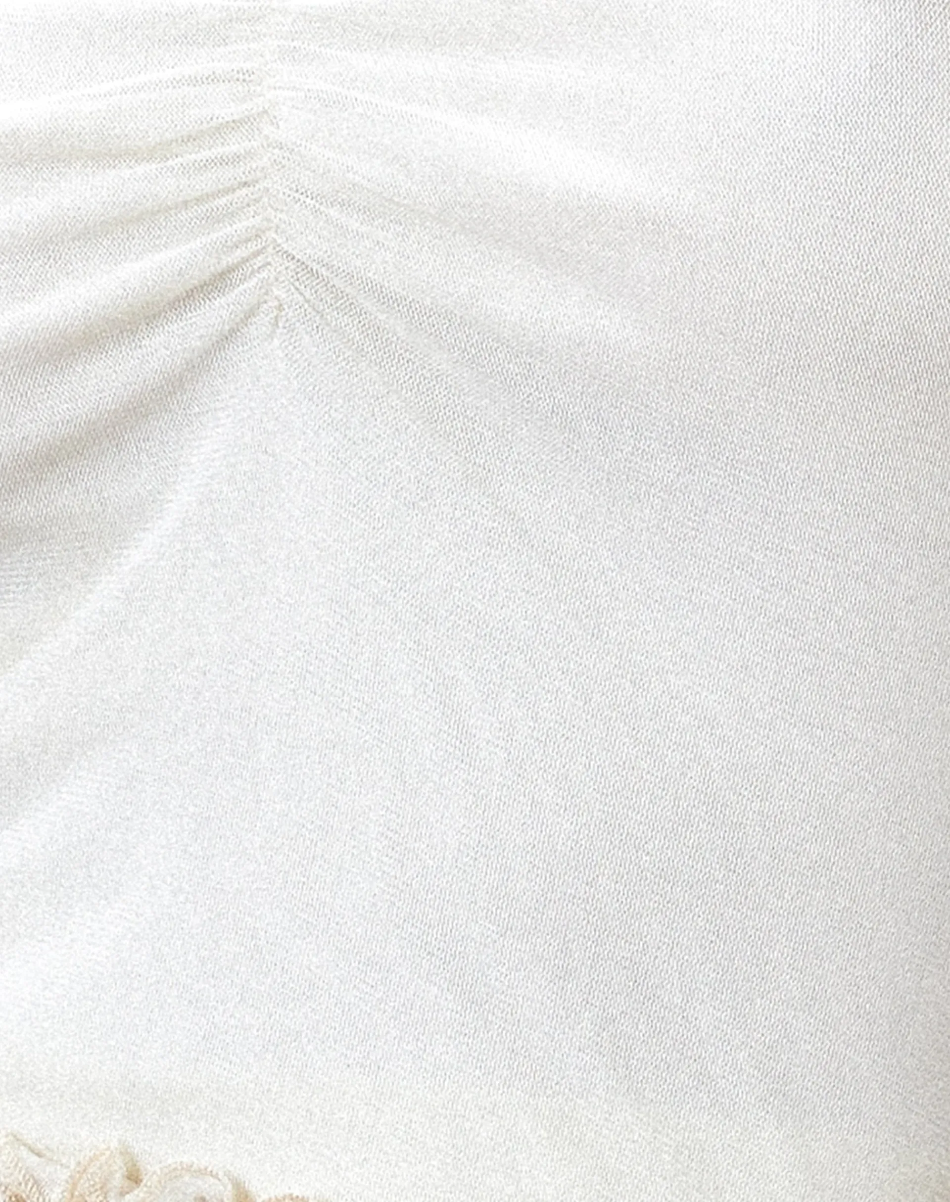 Motel Rocks Basics-Jachai Frill Detail Bandeau Top in Off White