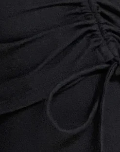 Motel Rocks Low Rise Pants-Jacie Jersey Flare Trouser in Black