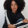 Motel Rocks Pu Jackets-Jacquie Zip Up Biker Jacket in PU Black PUBlack