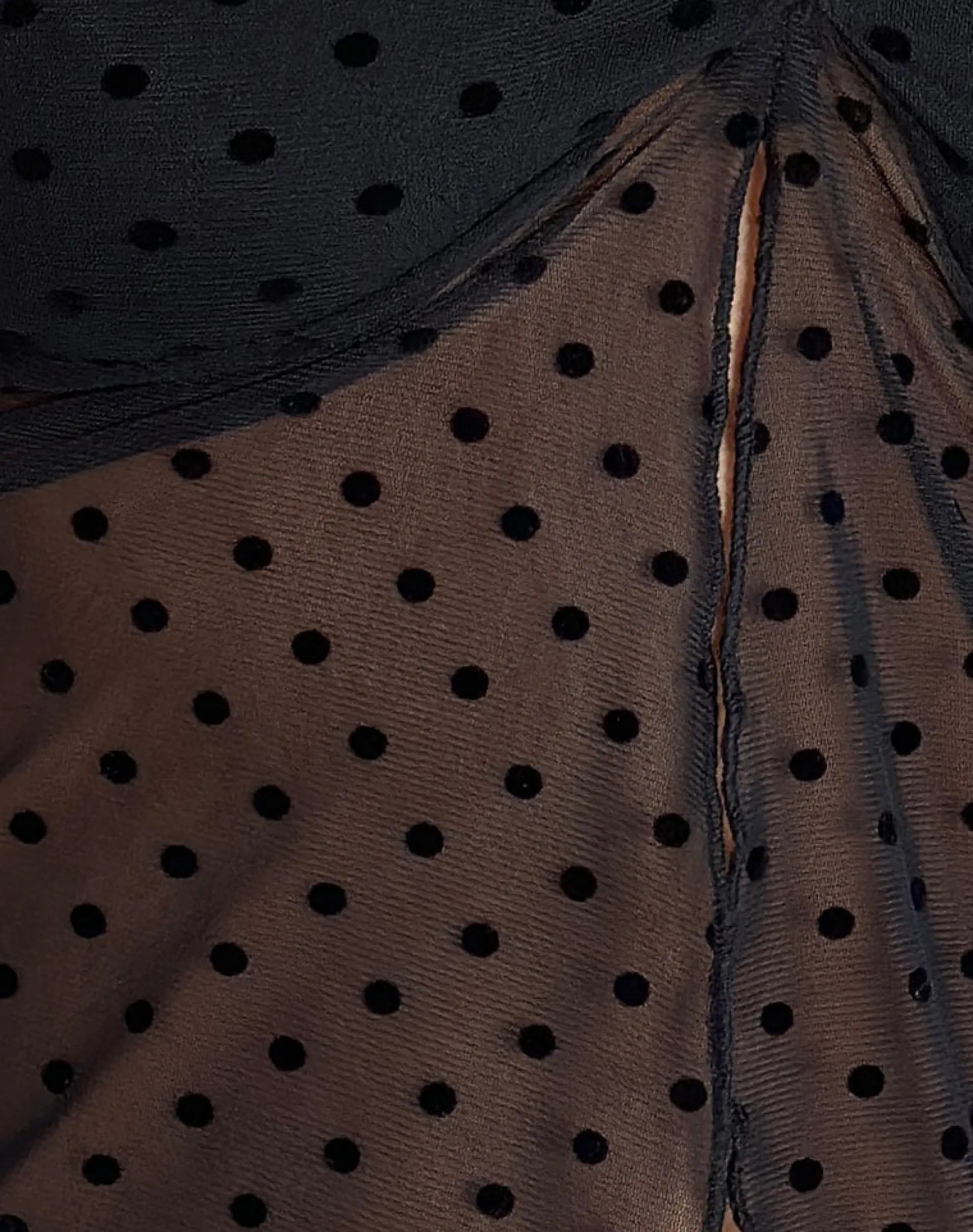 Motel Rocks Printed Tops | Going Out Tops-Janar Halterneck Top in Basic Polka Flock Black basicpolkaflockblack