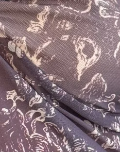 Motel Rocks Halterneck Tops | Printed Tops-Janar Top in Batik Botanical Brown BatikBotanicalBrown