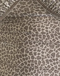 Motel Rocks Co-Ords | Printed Tops-Jarita Cami Top in Dainty Leopard Light Brown