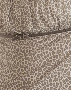 Motel Rocks Shirts And Blouses | Printed Tops-Jarji Blouse in Dainty Leopard Light Brown