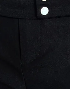 Motel Rocks Tailoring | Micro Shorts-Jarli Hot Pants in Stretch Tailoring Black StretchTailoringBlack
