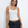 Motel Rocks Basics | Basic Tops-Jasila Vest Top in White
