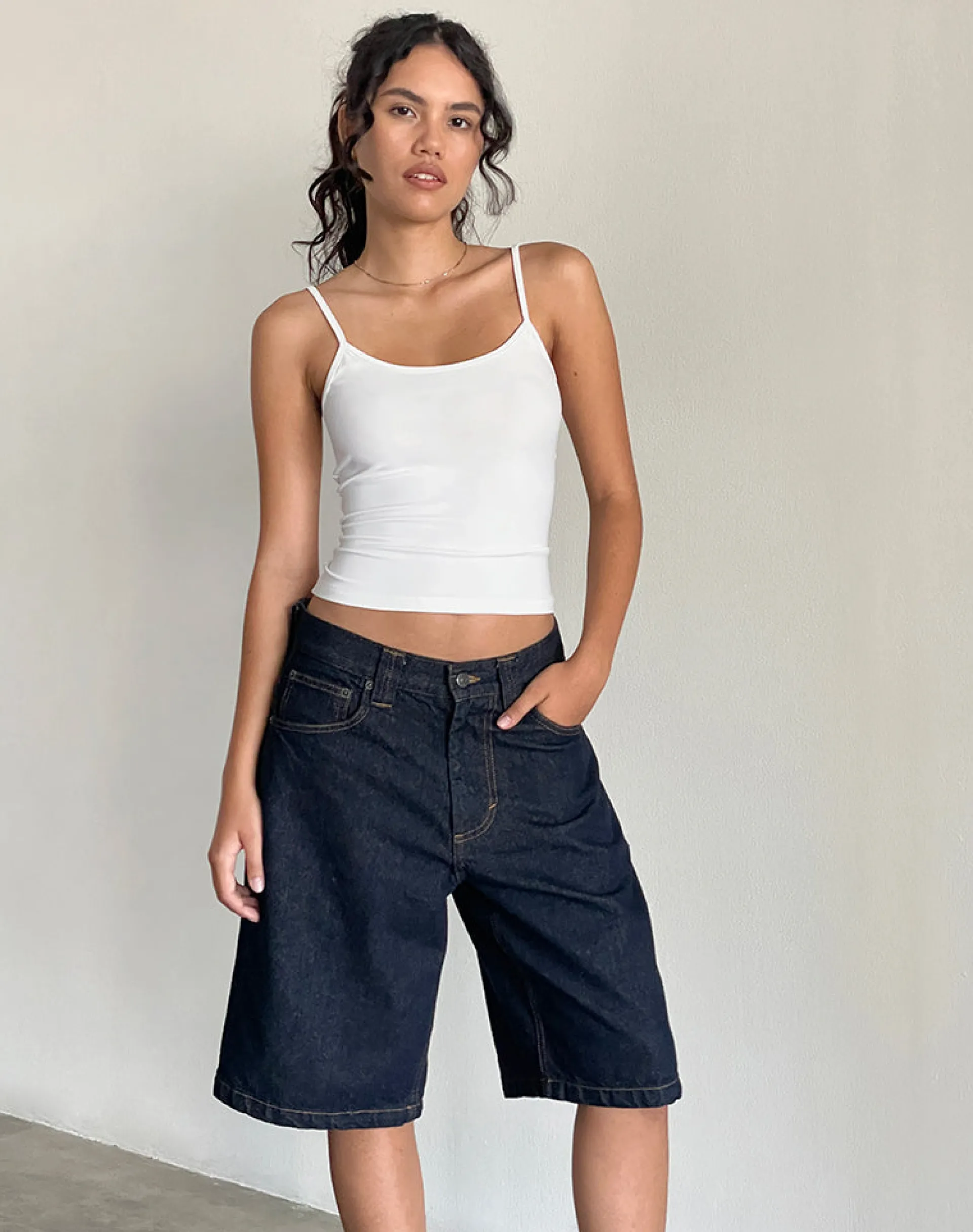 Motel Rocks Basics | Basic Tops-Jasila Vest Top in White