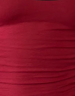 Motel Rocks Basic Tops | Vest Tops-Jastiya Top in Adrenaline Red with Black Binding AdrenalineRedwithBlackBinding