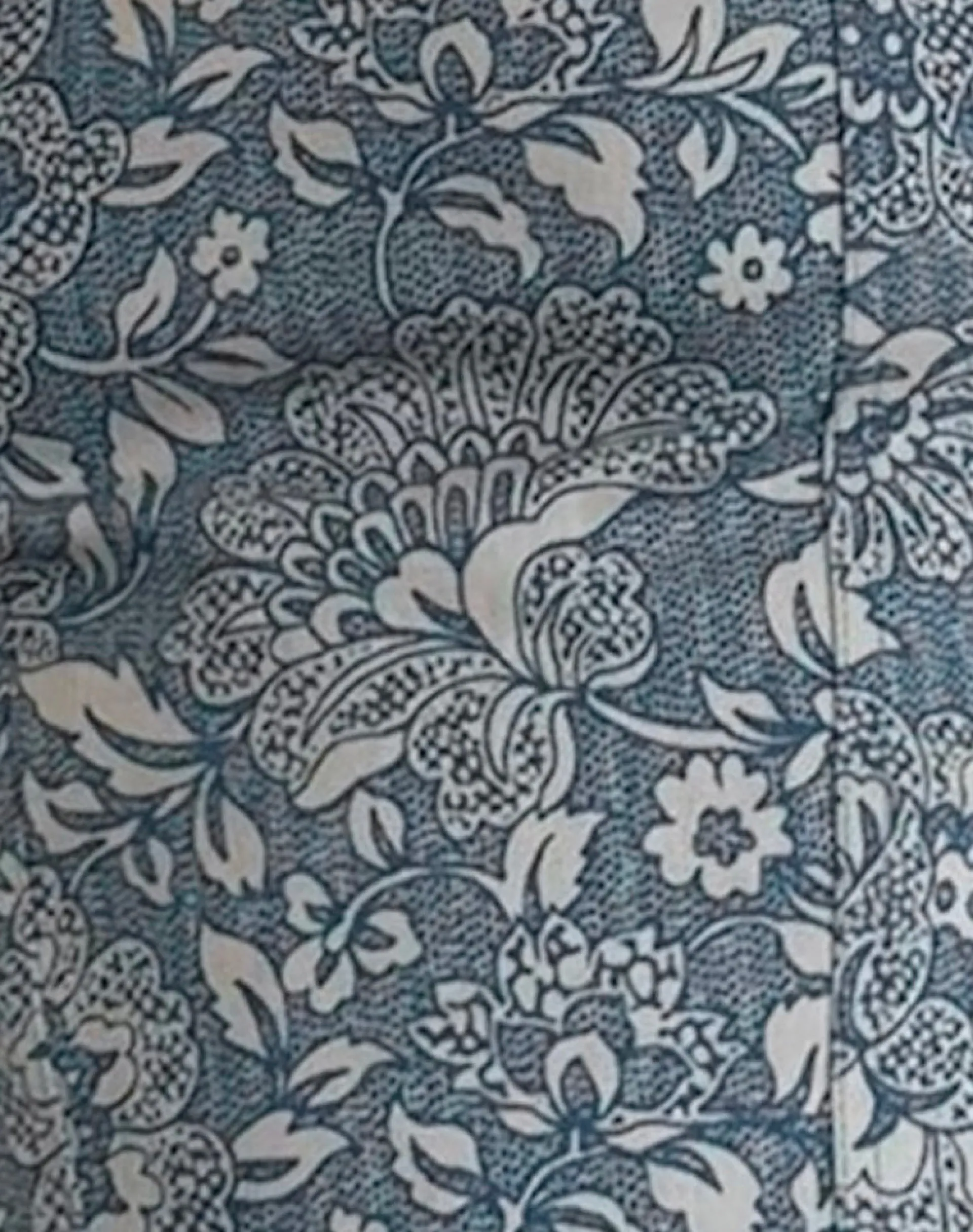 Motel Rocks Co-Ords | Printed Tops-Jatemi Corset Top in Blue Ornate Print