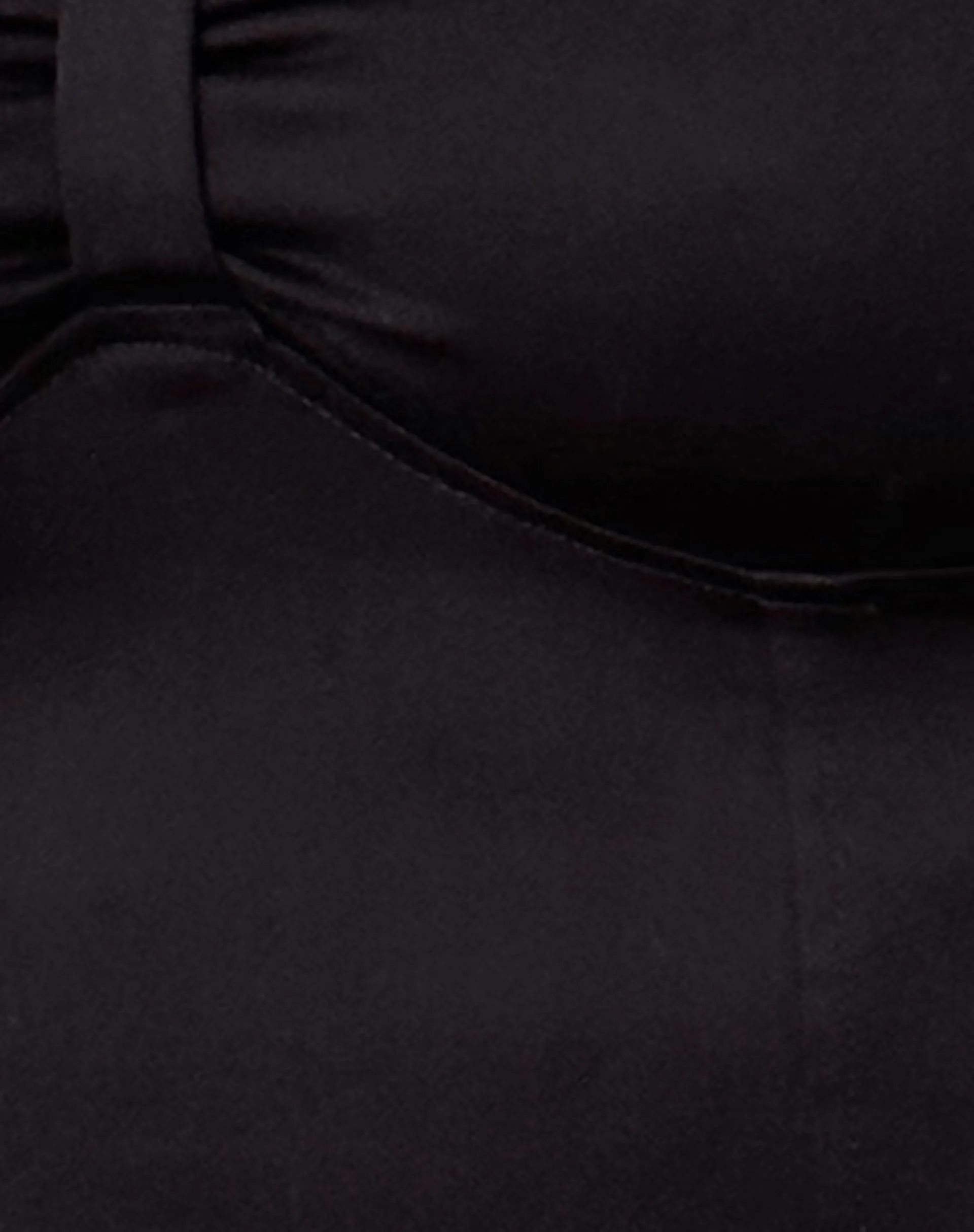 Motel Rocks Little Black Dresses | Mini Dresses-Javas Bandeau Mini Dress in Black Sateen