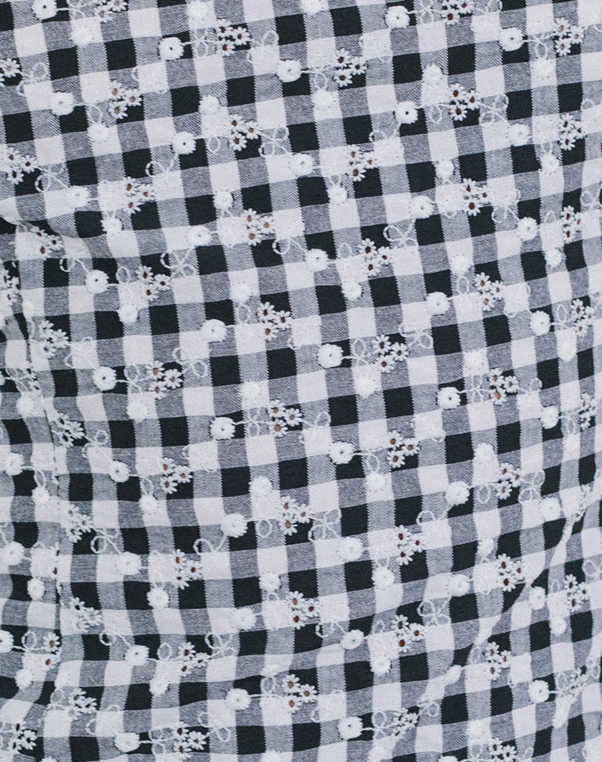Motel Rocks Corset Tops | Strappy Tops-Jeiha Cami Top in Floral Gingham Black
