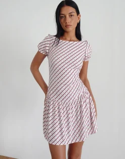 Motel Rocks Printed Dresses | Day Dresses-Jemima Mini Dress in Geometric Tile