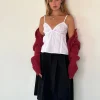 Motel Rocks Strappy Tops-Jepuni Cami Top in White Poplin whitepoplin