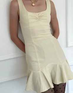 Motel Rocks Bodycon Dresses | Party Dresses-Jetsam Mini Dress in Cream
