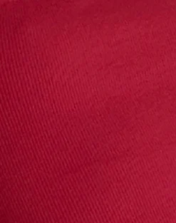 Motel Rocks Basic Tops | Vest Tops-Jinila Top In Adrenaline Red With Lace Trim And Bow AdrenalineRedWithLaceTrimAndBow