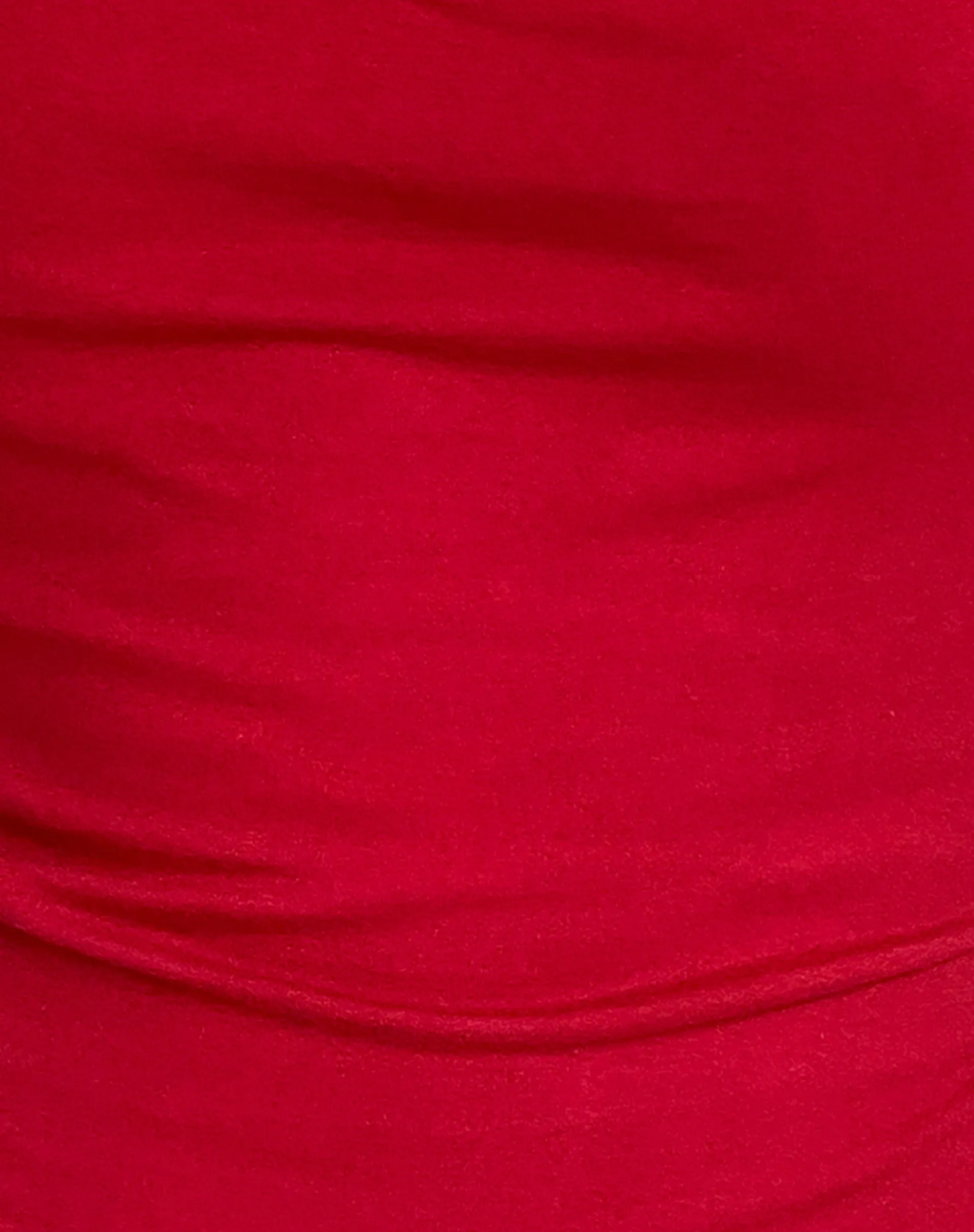 Motel Rocks Basics | Basic Tops-Jinsu Crop Top in Adrenaline Red AdrenalineRed