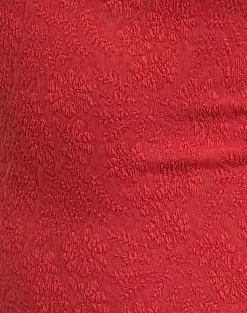 Motel Rocks Going Out Tops-Jinsu Top in Textured Stretch Red TexturedStretchRed