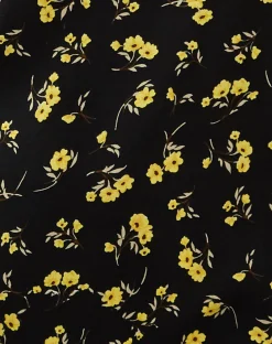 Motel Rocks Day Dresses-Kafka Maxi Dress in Buttercup Black and Yellow ButtercupBlackYellow