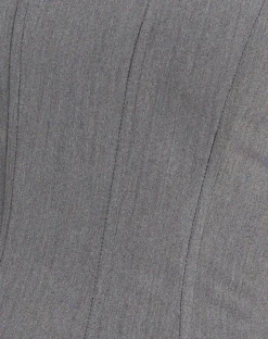 Motel Rocks Corset Tops | Bandeau Tops-Kansa Corset Top in Charcoal