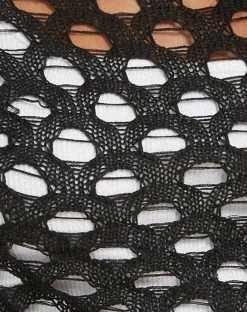 Motel Rocks Long Sleeve Tops-Kansaya Crop Top in Black