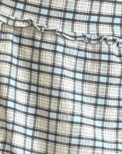 Motel Rocks Printed Skirts | A Line Skirts-Kasya Midi Skirt in Pastel Blue Tartan pastelbluetartan