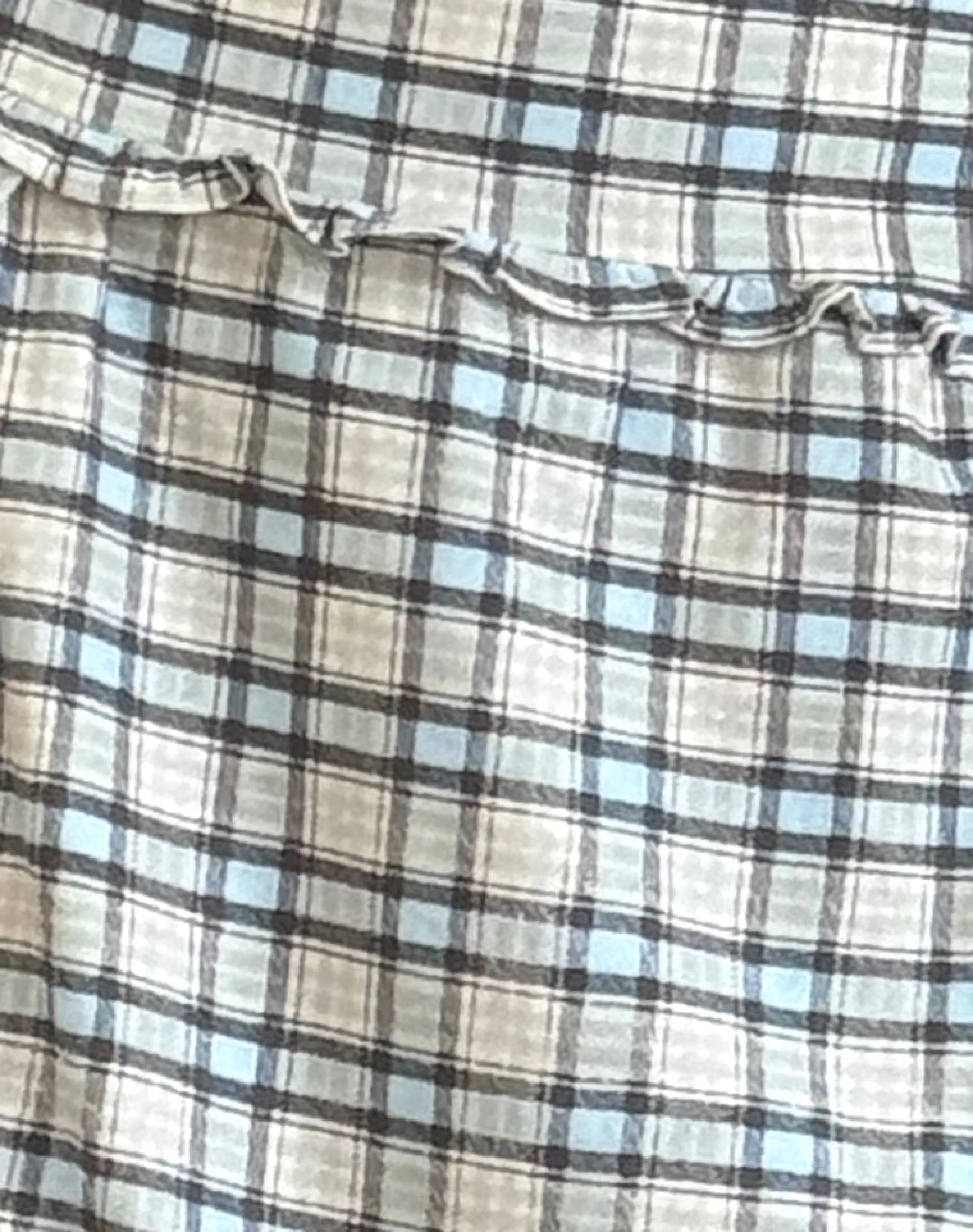 Motel Rocks Printed Skirts | A Line Skirts-Kasya Midi Skirt in Pastel Blue Tartan pastelbluetartan