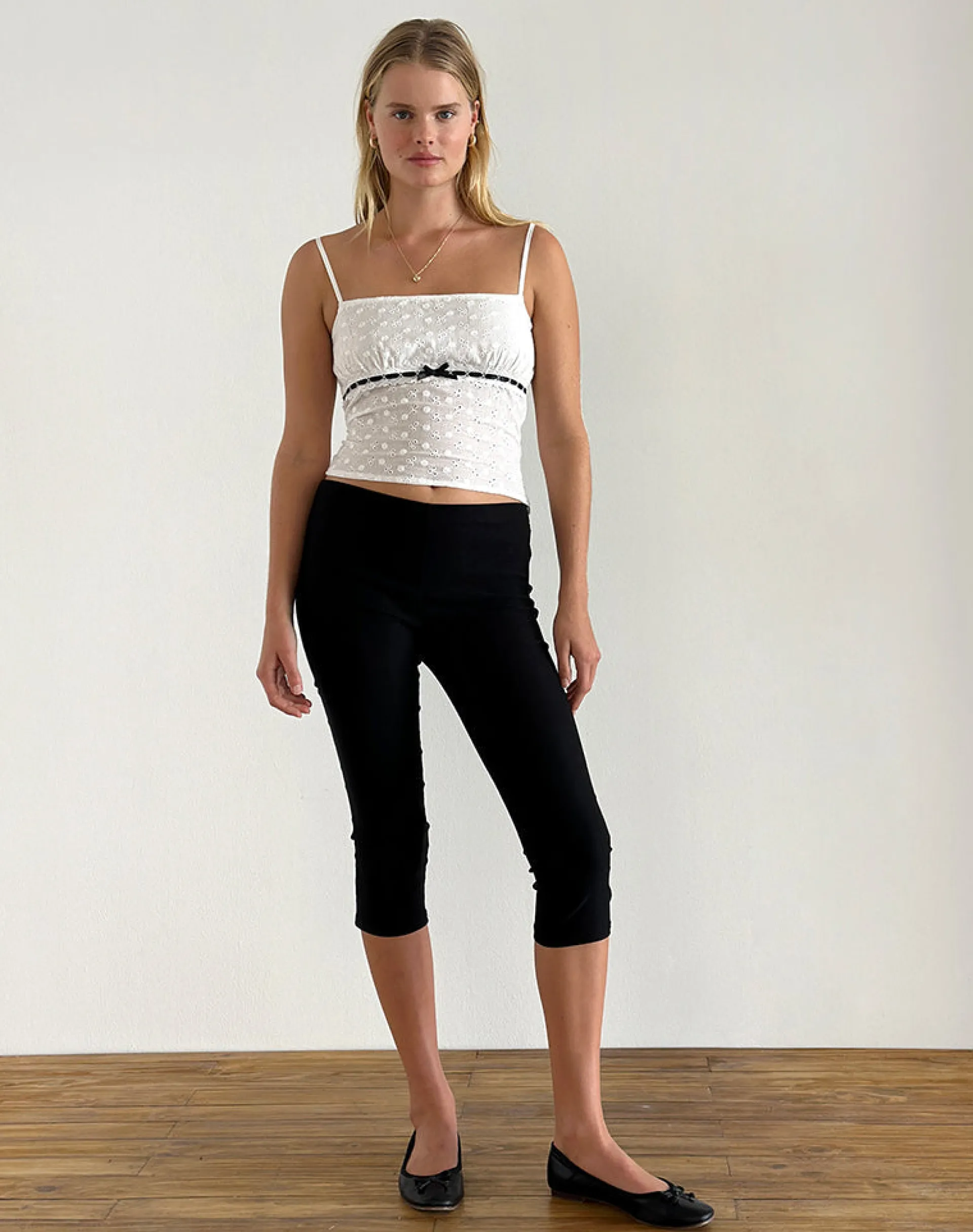 Motel Rocks Co-Ords | Corset Tops-Katisa Top in Broderie White