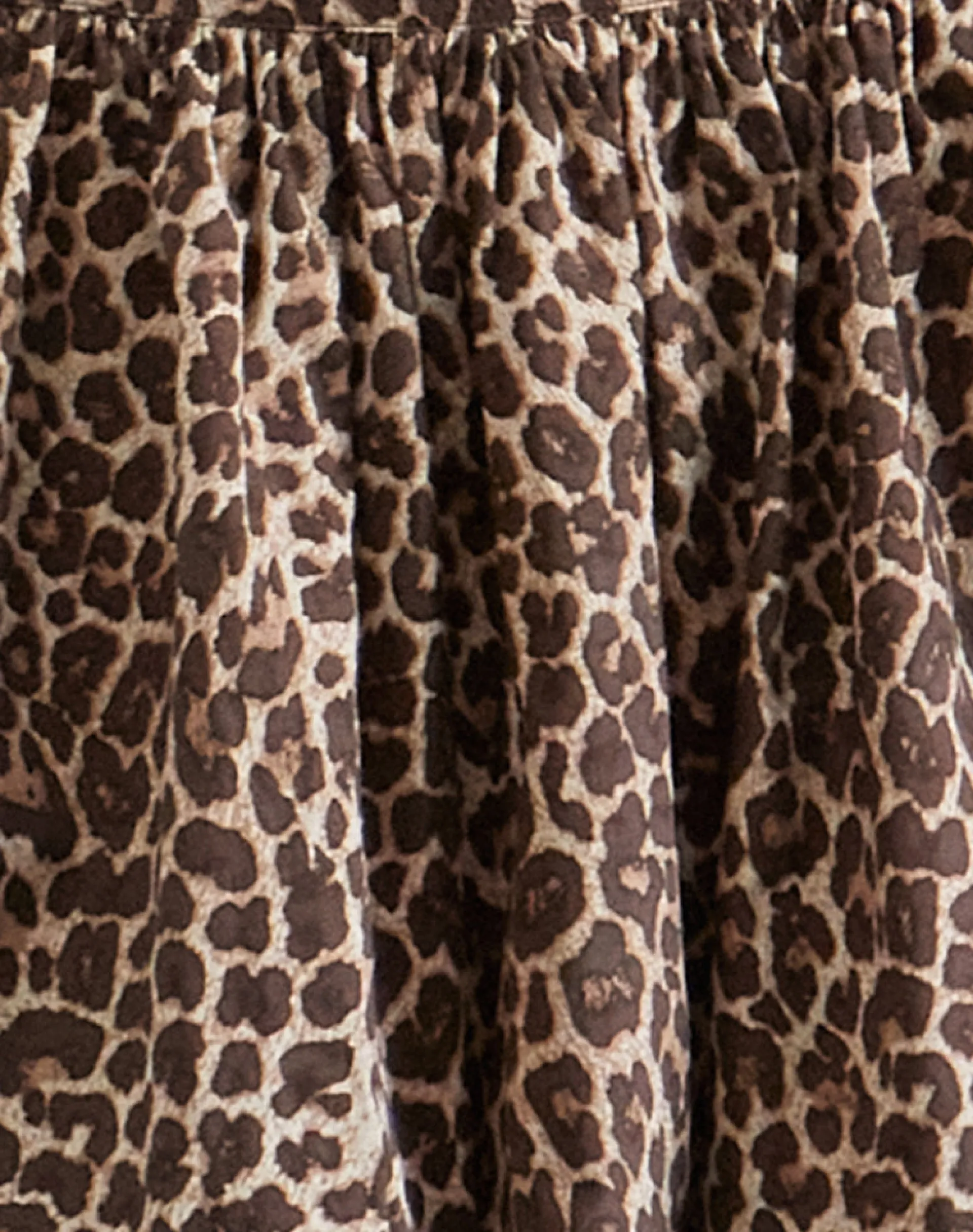Motel Rocks Mini Skirts-Kayowi Puffball Mini Skirt in Rar Leopard Sandstorm