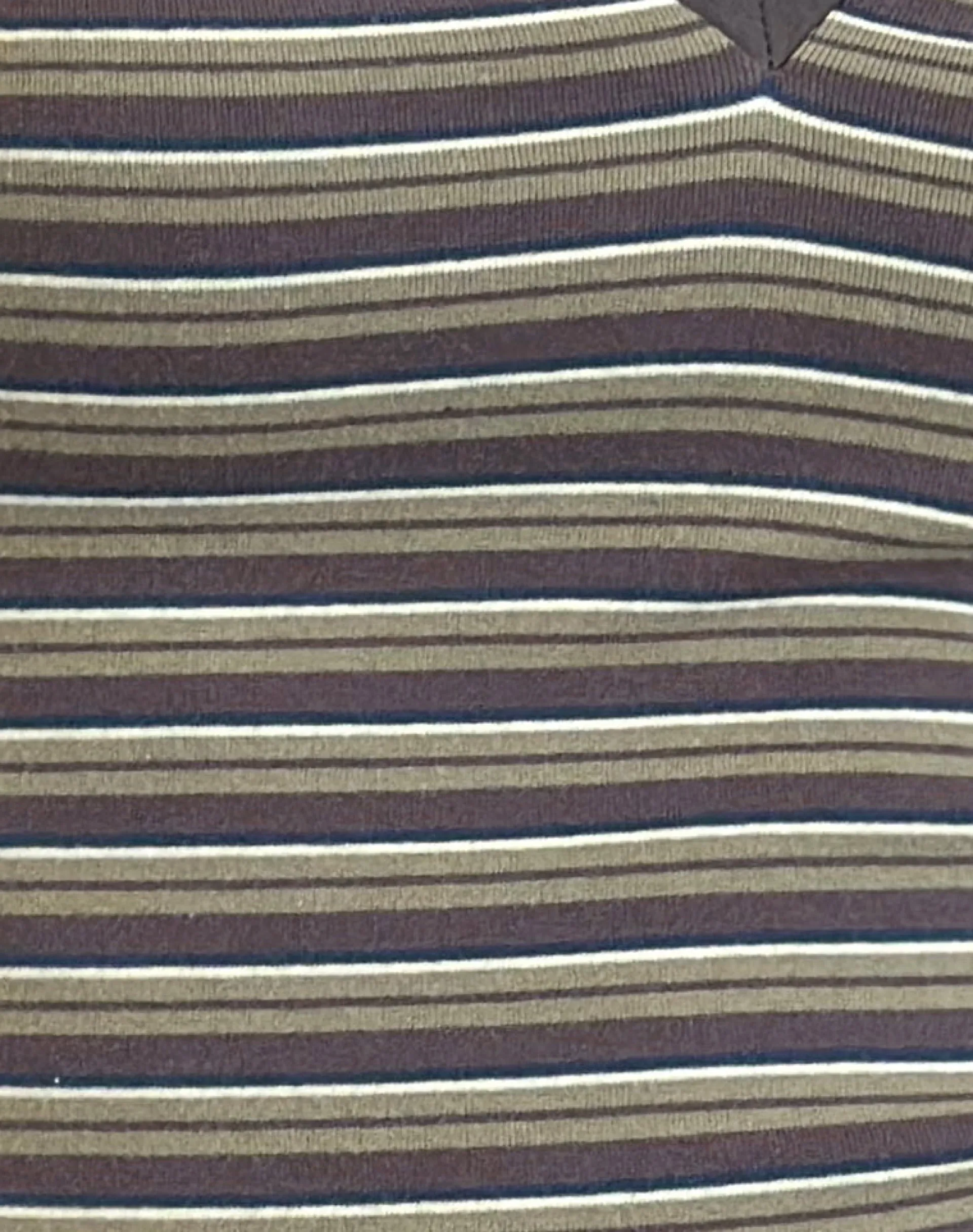 Motel Rocks Printed Tops | Tees-Keiko Top in Stripe Jersey Brown Army StripeJerseyBrownArmy