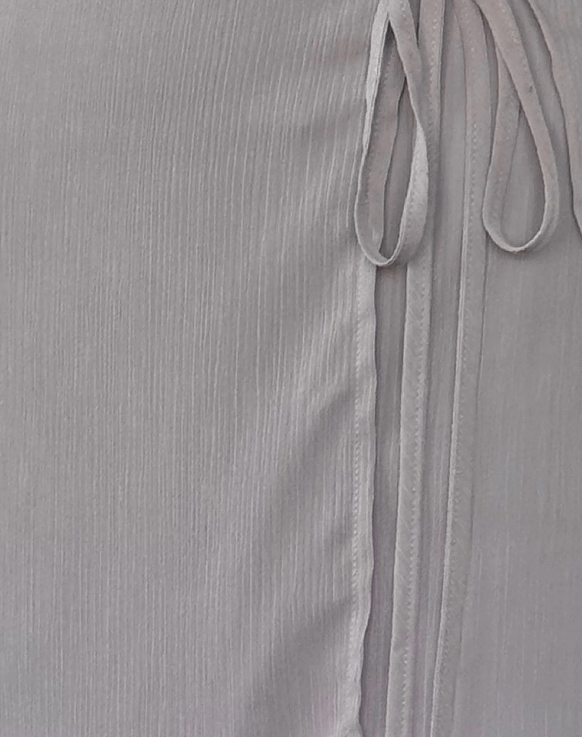 Motel Rocks Mini Skirts-Keira Mini Wrap Skirt in Chiffon Lilac Grey