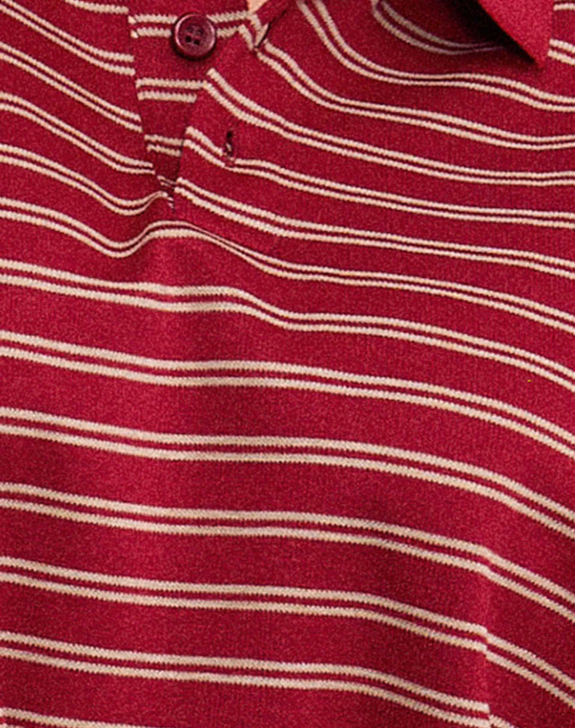 Motel Rocks Shirts And Blouses | Long Sleeve Tops-Kemillau Baggy Shirt in Burgundy with White Stripes BurgundywithWhiteStripes