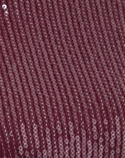 Motel Rocks Party Dresses | Mini Dresses-Kimberly Mini Dress in Clear Sequin Maroon ClearSequinMaroon