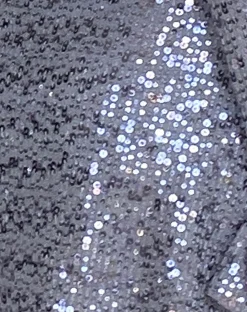 Motel Rocks Bodycon Dresses | Long Sleeve Dresses-Kimberly Open Back Mini Dress in Silver Sequin SilverSequin