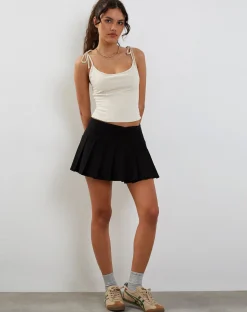 Motel Rocks Corset Tops-Kiona Corset Top in Tailoring Cream
