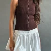 Motel Rocks Mini Skirts-Kiyowo Puffball Mini Skirt in Poplin Ivory PoplinIvory