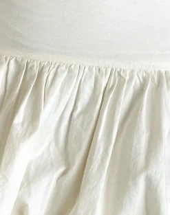Motel Rocks Mini Skirts-Kiyowo Puffball Mini Skirt in Poplin Ivory PoplinIvory