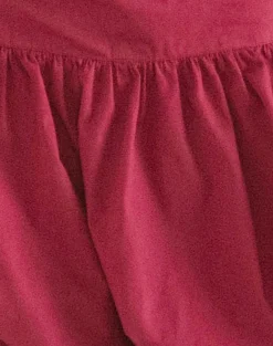Motel Rocks Mini Skirts-Kiyowo Puffball Mini Skirt in Adrenaline Red AdrenalineRed
