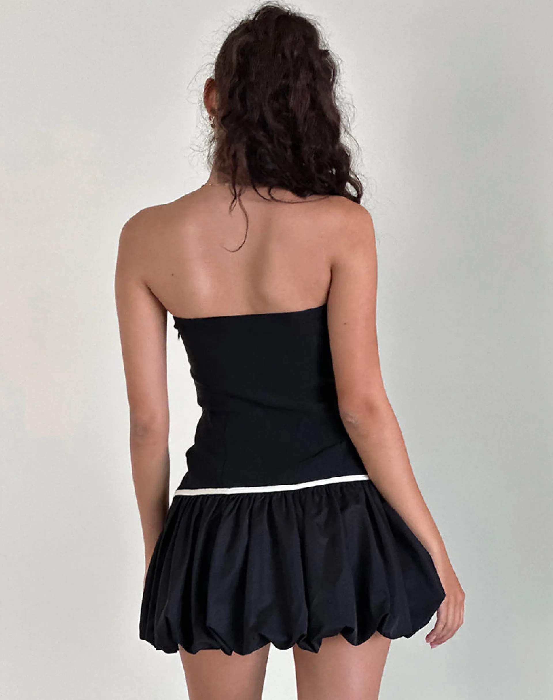 Motel Rocks Party Dresses | Little Black Dresses-Klaita Puffball Mini Dress in Black