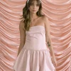 Motel Rocks Bandeau Dresses | Party Dresses-Krayofa Puffball Mini Dress in Baby Pink BabyPink