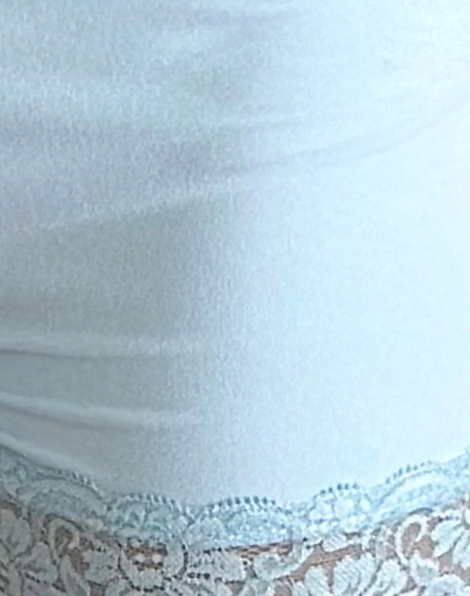 Motel Rocks Loungewear | Co-Ords-Kuden Lace Hem Micro Shorts in Soft Slinky Blue SoftSlinkyBlue