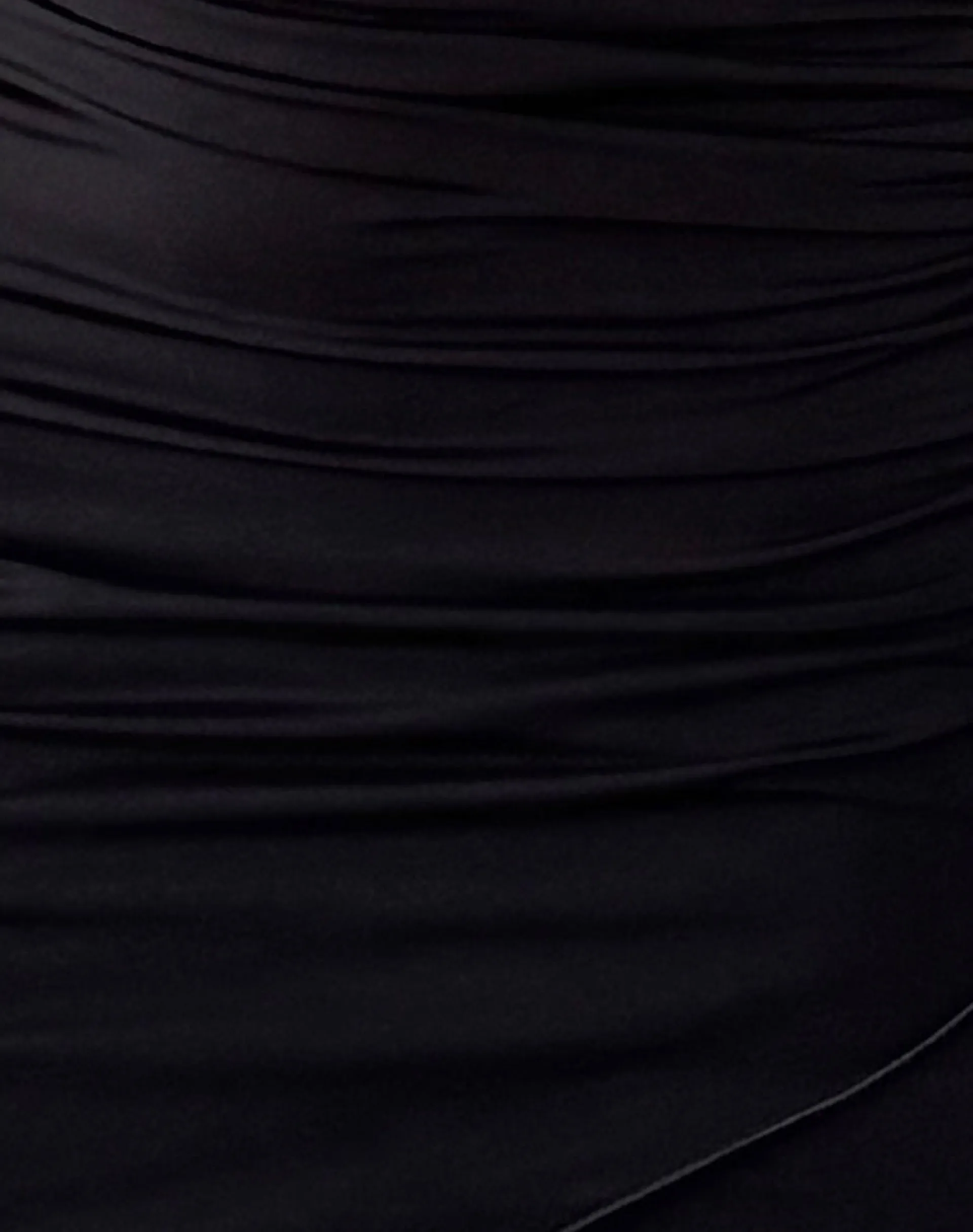 Motel Rocks Bodycon Dresses | Little Black Dresses-Kyrie Halterneck Wrap Dress in Slinky Black SlinkyBlack