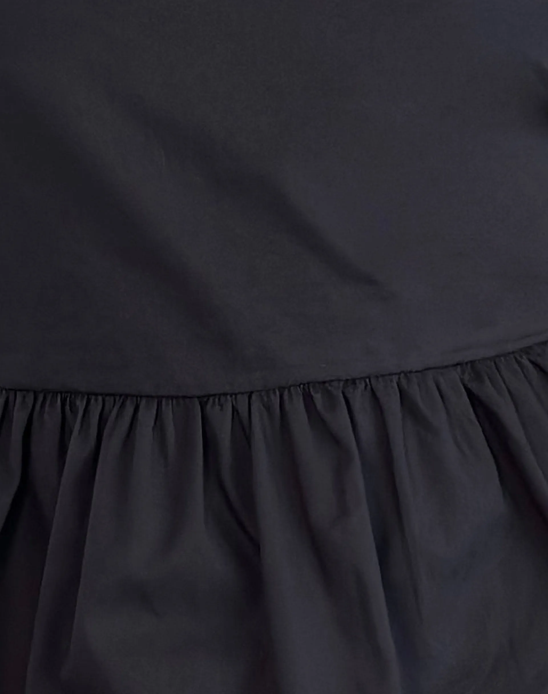 Motel Rocks Tailoring-Lanzo Tie Back Top in Poplin Black PoplinBlack