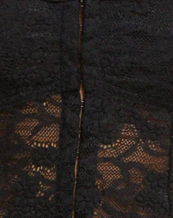 Motel Rocks Vest Tops | Lace Tops-Laru Corset Top in Lace Black LaceBlack