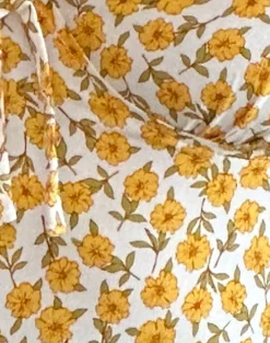 Motel Rocks Printed Dresses | Day Dresses-Lavisha Midi Dress in Yellow Cosmos Garden YellowCosmosGarden