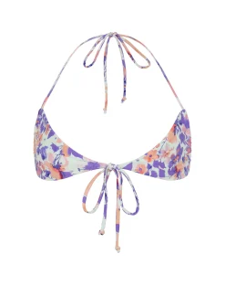 Motel Rocks Swimwear-Lawa Bikini Top in Multi Bright Floral multibrightfloral